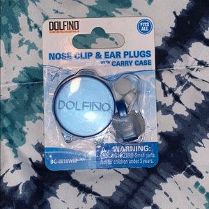Nose clip and ear plugs with case